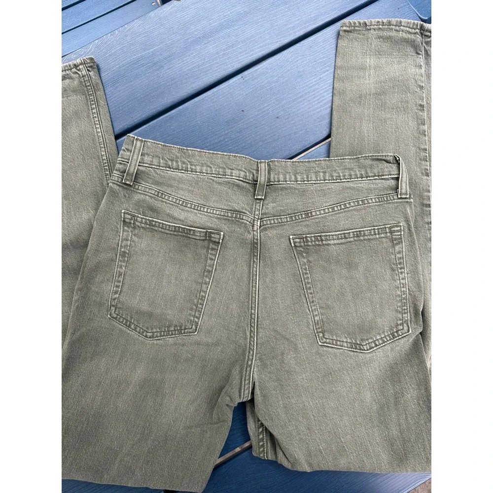 Goodfellow & Co Mens Slim Fit Jeans Olive Green 34x34 Fair Trade Stretch Denim